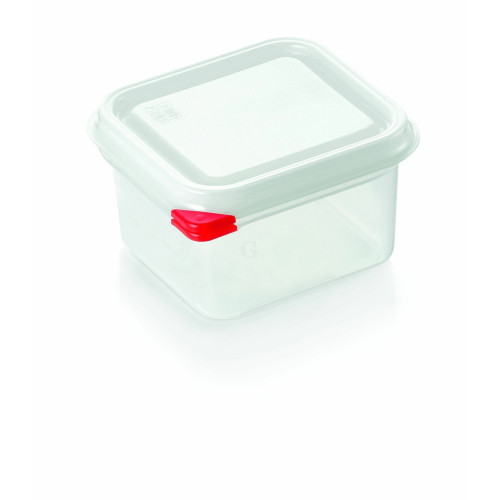 WAS 6 Stk. GN 86 Behälter 1/6-100 mm mit Deckel und Skalierung Polypropylen