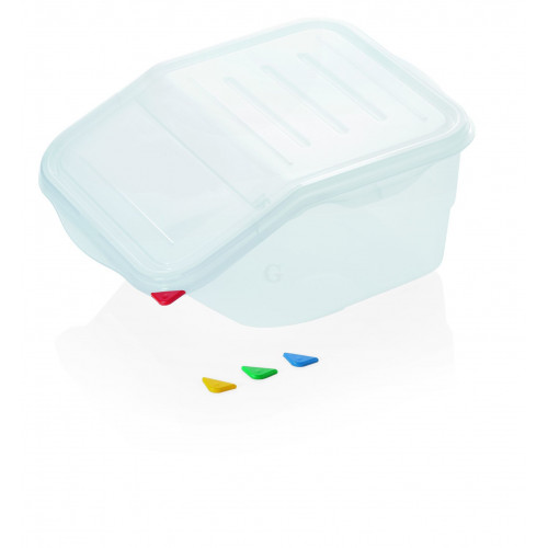 WAS HACCP Lebensmittelbehälter 7 Liter 39 x 20 x 20 cm einseitig aufklappbar Polypropylen