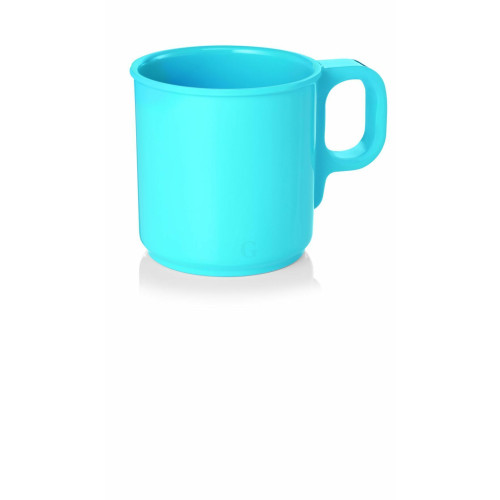 WAS Becher 0,25 Liter blau, 12 Stk.  Melamin