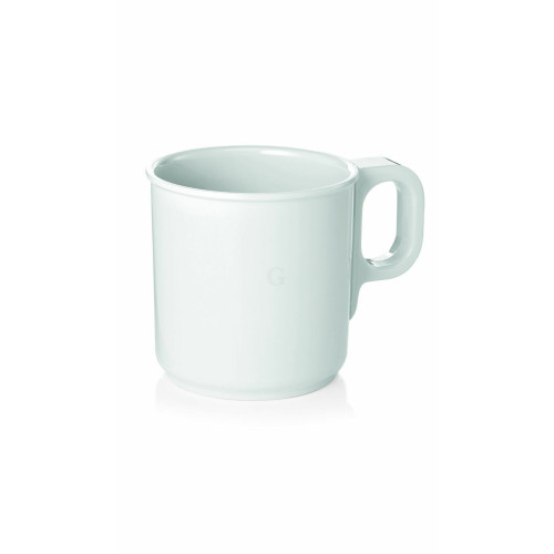 WAS Becher 0,25 Liter weiß, 12 Stk.  Melamin