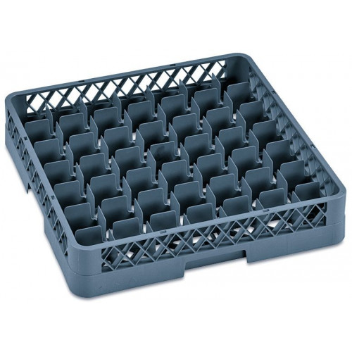 WAS Gläserkorb Dish Rack 98 mit 49 Einteilungen,50 x 50 x 10 cm Polypropylen