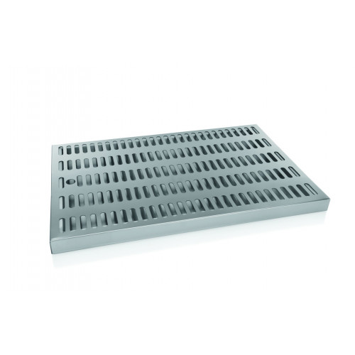 WAS Abtropfblech 30 x 20 x 3 cm 2-teilig edelstahlfarben Chromnickelstahl