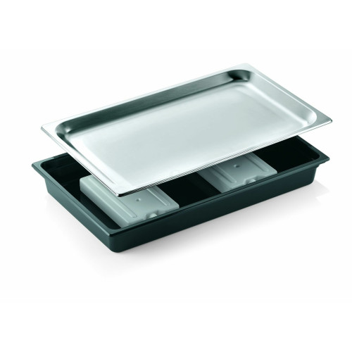 WAS GN Kühlschale 1/1 Chromnickelstahl Polycarbonat