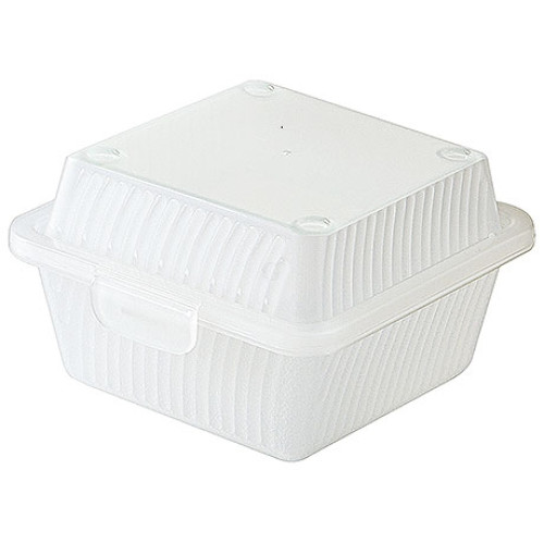 Contacto Eco-Takeouts Behälter, für Hamburger, weiß