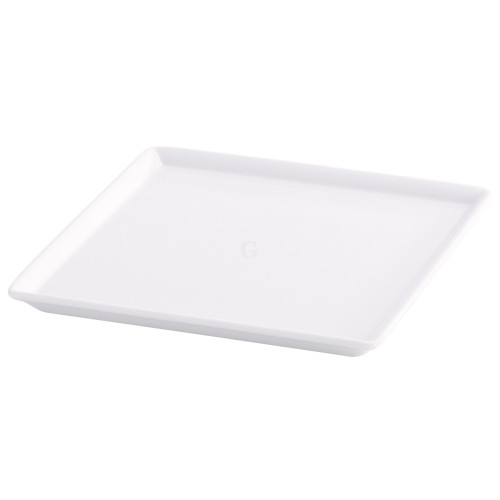Frilich RAISER OAK Frischeplatte - Porzellanplatte, 230 x 230 mm weiß