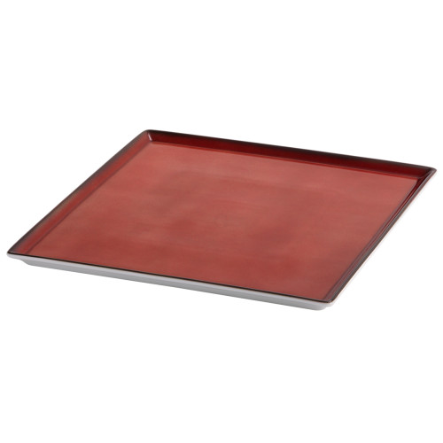 Frilich RAISER OAK Frischeplatte - Porzellanplatte, 330 x 330 mm rot