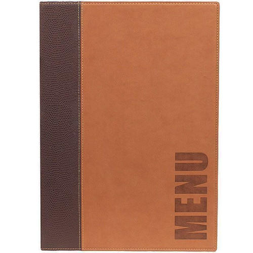 Contacto Speisekartenmappe A4, braun-30