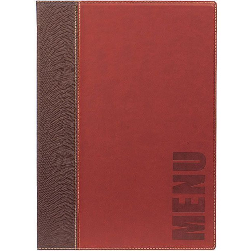 Contacto Speisekartenmappe A4, rot-30
