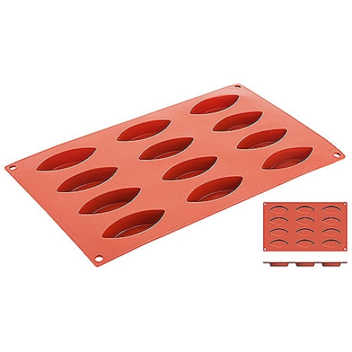 Contacto Silikon-Backmatte, Schiffchen 12 Formen