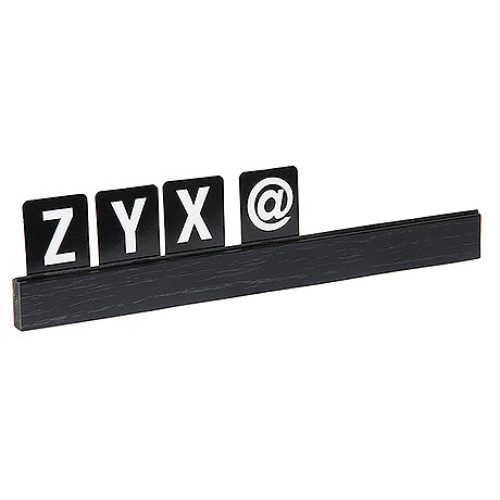 Contacto Buchstabenleiste, schwarz