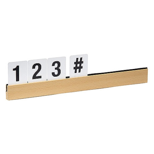 Contacto Buchstabenleiste, teak