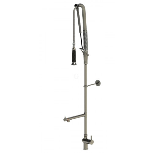 Echtermann TOP CLEAN Geschirrbrause Einhebelmischbatterie mit Schwenkauslauf, 800mm LEED