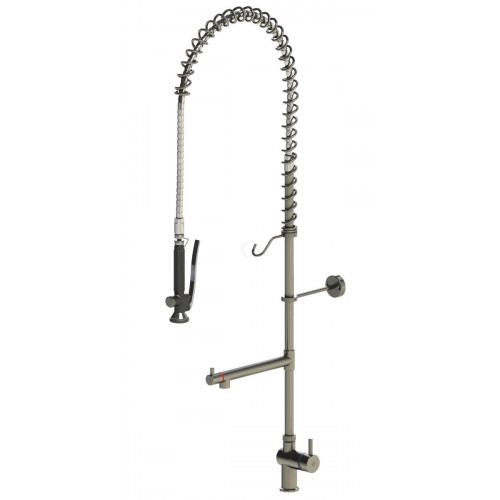 Echtermann TOP CLEAN Einhebel-Standbatterie mit Schwenkventil, Schlauchlänge 1250mm