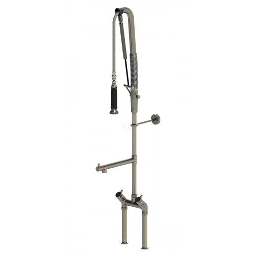 Echtermann TOP CLEAN Zweigriffmischbatterie mit Schwenkauslauf A=220 mm, 800 mm LEED