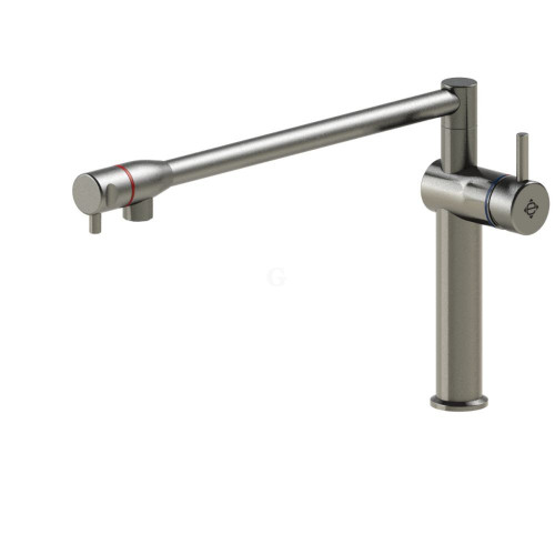 Echtermann Einloch-Einhebel-Mischbatterie 1/2 Zoll mit flachem-Auslauf, Ausladung 220mm
