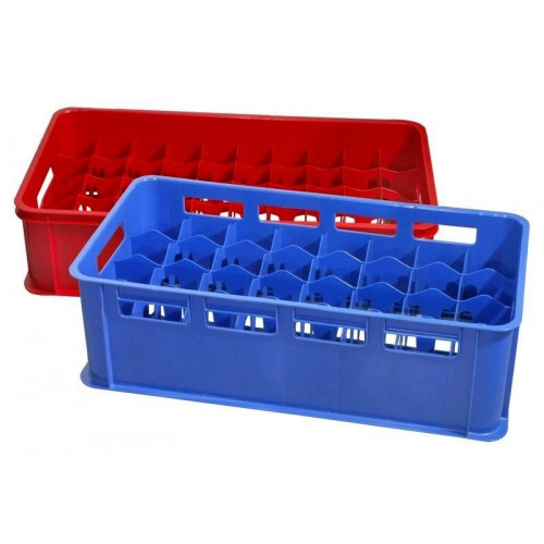Contacto Gläserkasten, 32 Fächer, blau