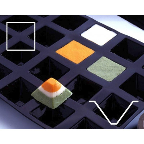 Contacto Backmatte Pyramide, 7,1 cm