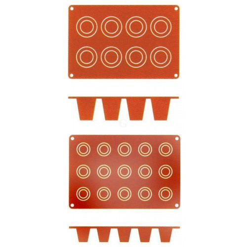 Contacto Silikon-Backmatte, Dariol, 8 Formen