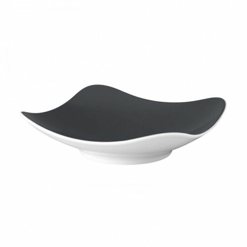 Seltmann Weiden COUP Fine Dining Fashion Coupschale eckig 17,5x17,5 cm M5384, anthrazit