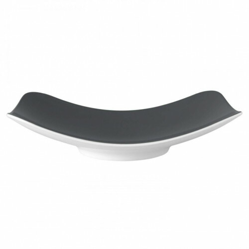 Seltmann Weiden COUP Fine Dining Fashion Coupschale rechteckig 25,5x18 cm M5386, anthrazit 