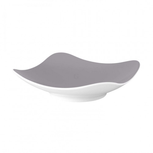 Seltmann Weiden COUP Fine Dining Fashion Coupschale eckig 17,5x17,5 cm M5384, grau - VPE 6 Stück