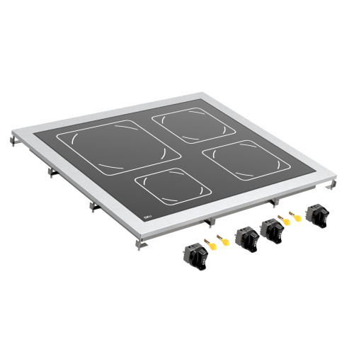 EKU Thermik Integral Einbau-Ceranfelder 4-Felder-Cerankocher D-C-600-4