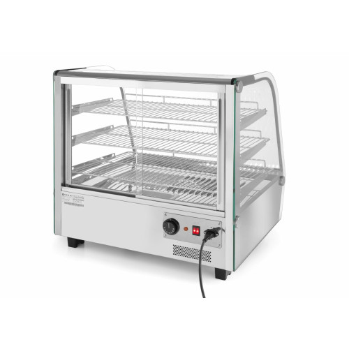 Hendi Warmhaltevitrine mit 3 Auslagen, 120 Liter, 30 / 90 ˚C, 230 V / 1,1 kW, 678 x 568 x (H) 686 mm