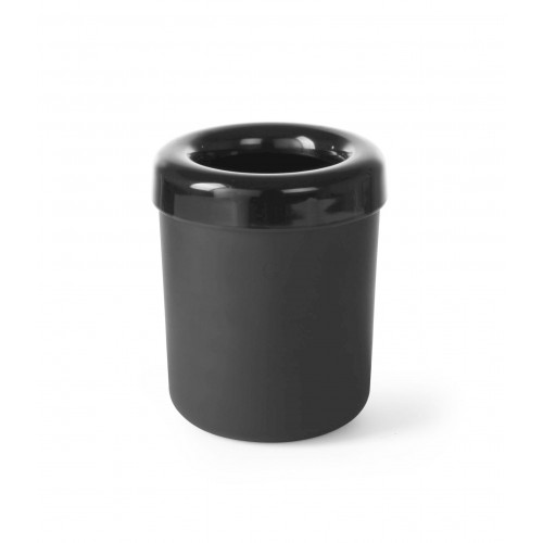 Hendi Tischabfallbehälter oder Besteckbehälter, Schwarz, ø130x(H)160mm