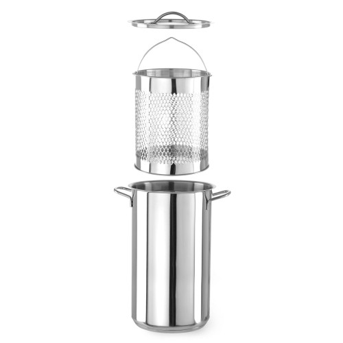 Hendi Spargel- und Nudelpfanne XL, 5,5 L, ø 162 x (H) 280 mm