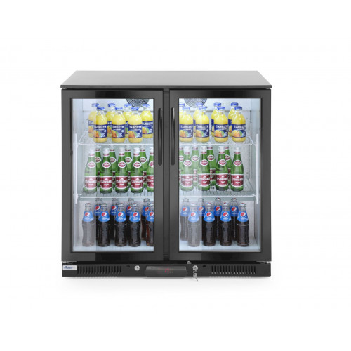 Hendi Bar Kühlschrank, doppeltürig 200L, 2/10˚C, 220-240V/160W, R600a, 900x500x(H)900mm