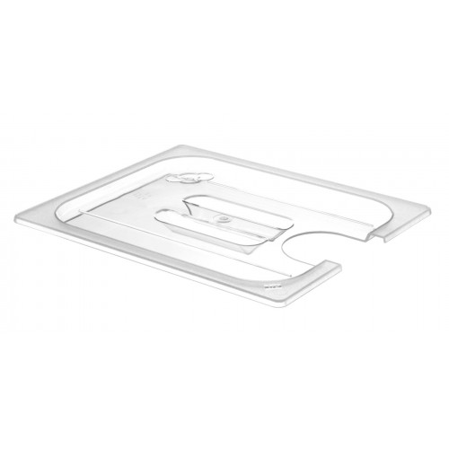 Hendi Gastronorm-Deckel mit Sous-Vide-Stick-Aussparung, GN 1/1, Polykarbonat transparent, 530x325mm