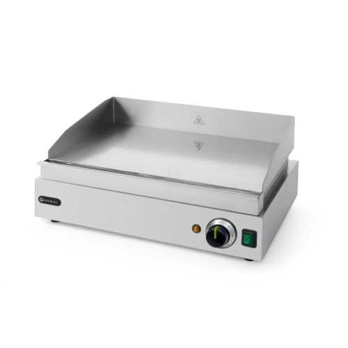 Hendi Grillplatte Profi Line, glatte Ausführung, 230 V / 2,4 kW, 550 x 420 x (H) 240 mm