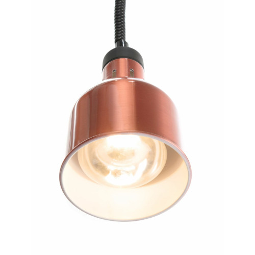 Hendi Höhenverstellbare Wärmelampe, zylinderförmig, Kupfer, 230 V / 0,25 kW, ø 175 x (H) 250 mm