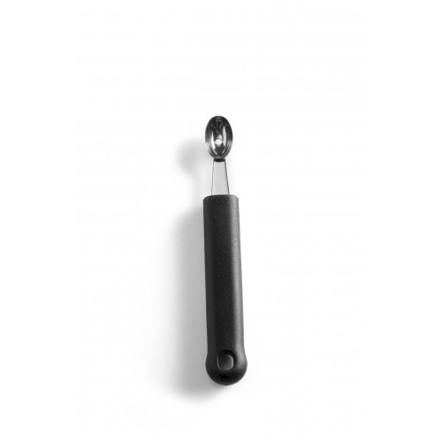 Hendi Kugelausstecher einfach - oval, Schwarz, (L)160mm