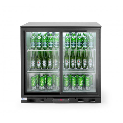Hendi Bar Kühlschrank mit Schiebetüren 197 L, 2/10˚C, 220-240V/160W, R600a, 900x500x(H)900mm