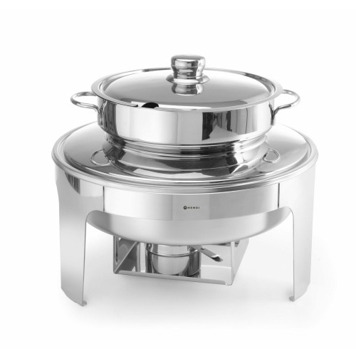 Hendi Suppen Chafing Dish, Spiegelglanz, Profi Line, 10 L, ø 420 x (H) 380 mm