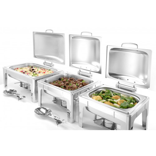 Hendi Chafing Dish GN 1/2, Satiniert, Profi Line, 4L, 365x370x(H)280mm