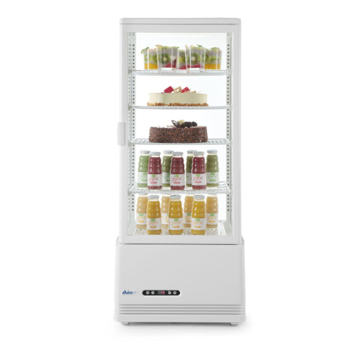 Hendi Aufsatz Kühlvitrine 98 Liter, weiß, 2/6˚C, 230V/210W, R600a, 452x406x(H)1116mm