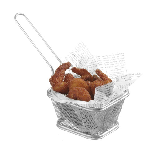 Hendi Miniatur-Frittierkörbe stapelbar, 105 x 90 x (H) 60 mm