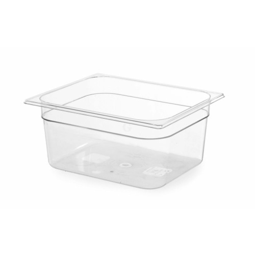 Hendi Gastronorm Behälter, GN 1/2, 6,5 L, Polykarbonat transparent, 325 x 265 x (H) 100 mm