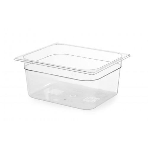 Hendi Gastronorm Behälter GN 1/2, 9,5L, Polykarbonat transparent, 325x265x(H)150mm