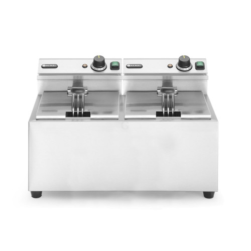 Hendi Friteuse Profi Line - 2 x 8 L, 16L, 230V/7000W, 605x460x(H)350mm