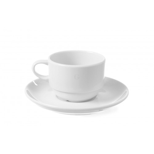 Hendi Tassen und Unterteller Serie Delta, Tasse, 0,17L, ø80mm
