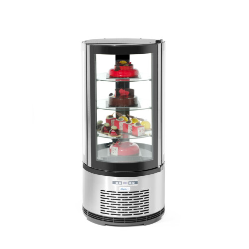 Hendi Kuchenvitrine, rund 100L, 100L, 2/6˚C, 230V/210W, R600a, ø480x(H)1030mm