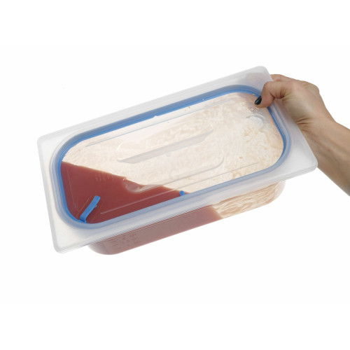 Hendi Gastronorm Deckel, luftdicht verschließbar, GN 1/2, GN 1/2, Transparent, 325 x 265 mm