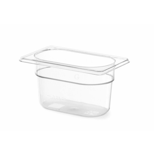 Hendi Gastronorm Behälter 1/9, GN 1/9, 1 L, Transparent, 176 x 108 x (H) 100 mm