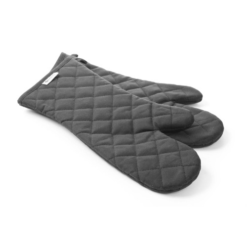 Hendi Ofenhandschuhe, feuerfeste Baumwolle - 2 Stk, Baumwolle mit feuerfester Beschichtung, (L)380mm