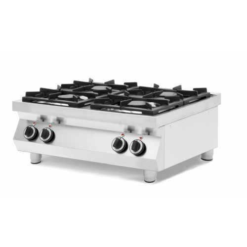 Hendi Gaskocher Kitchen Line 4 Brenner, Tischmodell, 19 kW, 800 x 700 x (H) 310 mm