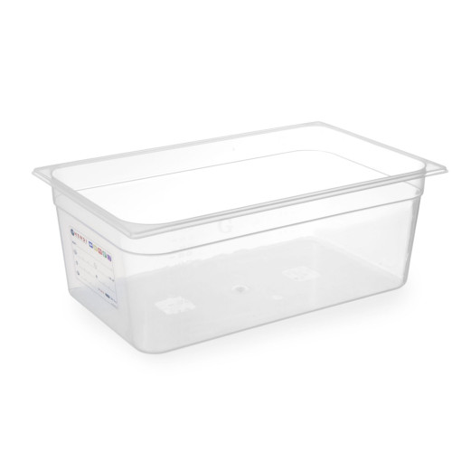Hendi HACCP Aufbewahrungsbehälter 1/1, GN 1/1, 14L, Transparent, 530x325x(H)100mm