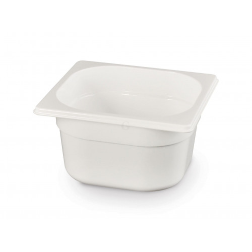 Hendi Gastronorm Behälter 1/6, GN 1/6, 1,6L, Weiß, 176x162x(H)100mm